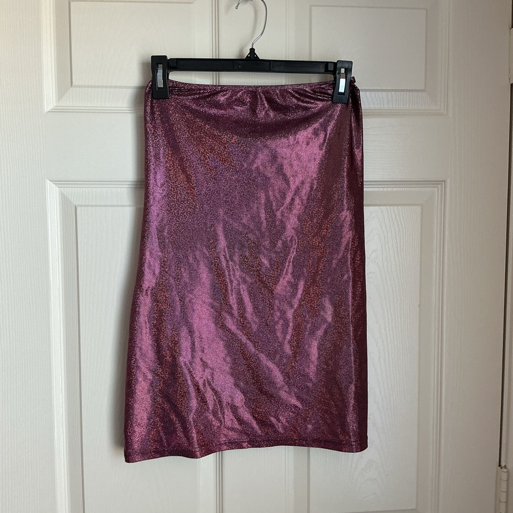 American Apparel Shimmering Purple Pencil Skirt